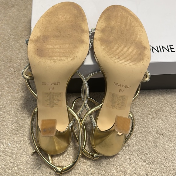 Nine West Gold Blitz Heels - Picture 3 of 3